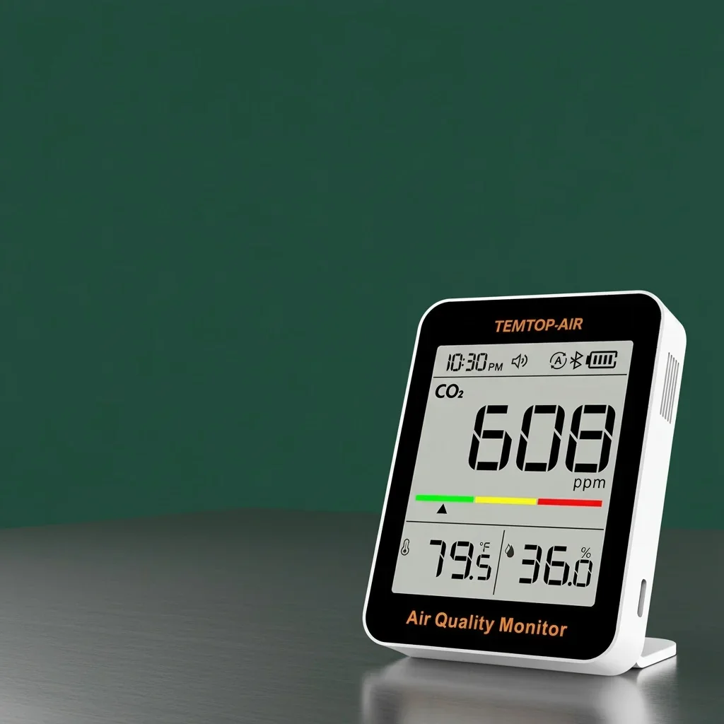 TEMTOPAIR Indoor Air Quality Monitor | Made in the UK